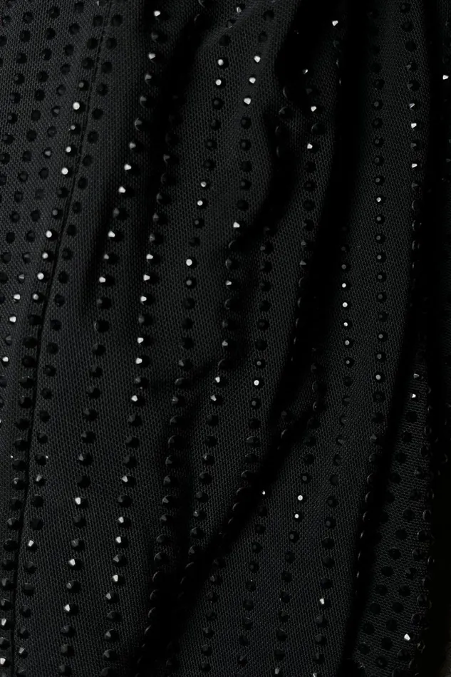 Women Meshki Dresses Emeraude Diamante Ruched Midi Dress 8211 Black