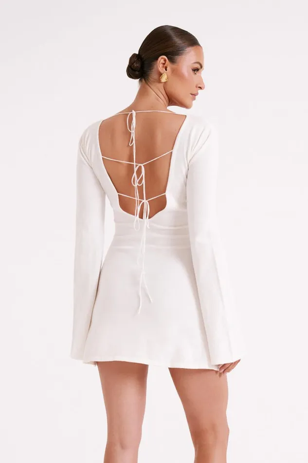 Women Meshki Dresses Jayda Knit Mini Dress 8211 Ivory