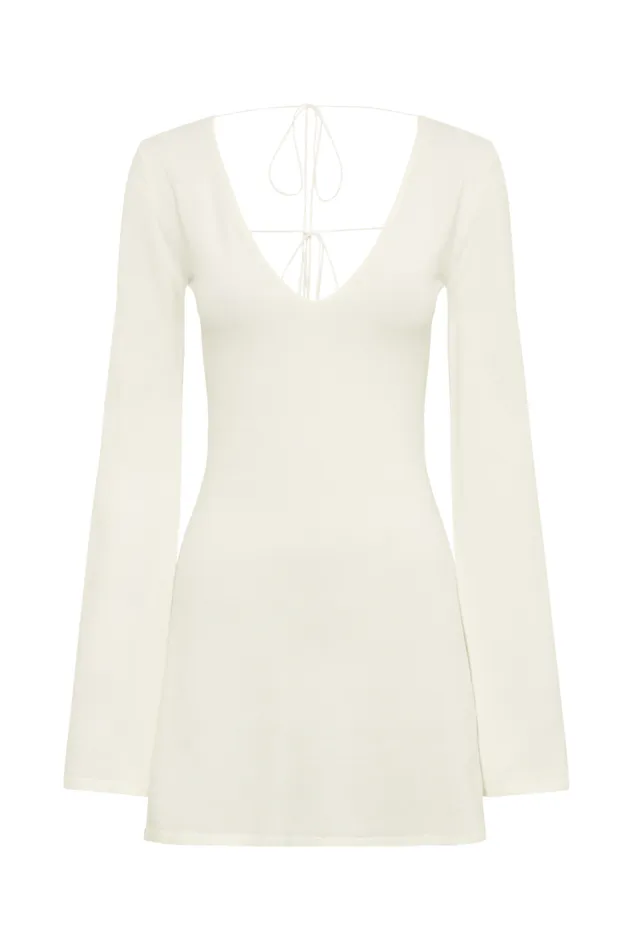 Women Meshki Dresses Jayda Knit Mini Dress 8211 Ivory