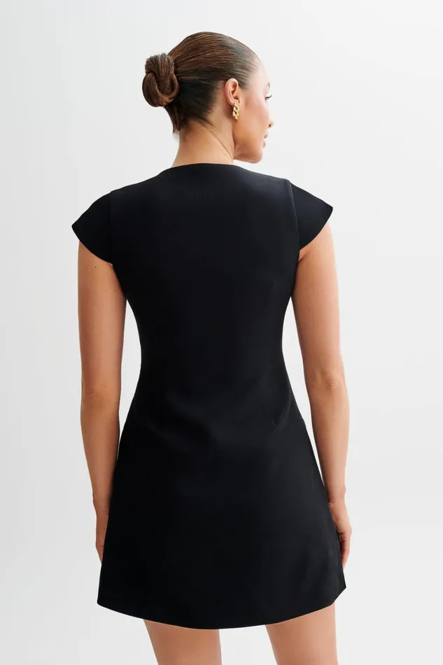 Women Meshki Dresses Kiernan Sleeveless Blazer Dress 8211 Black