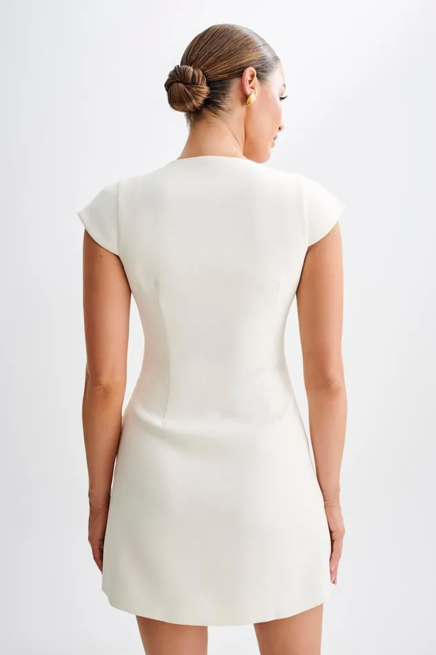 Women Meshki Dresses Kiernan Sleeveless Blazer Dress 8211 Ivory