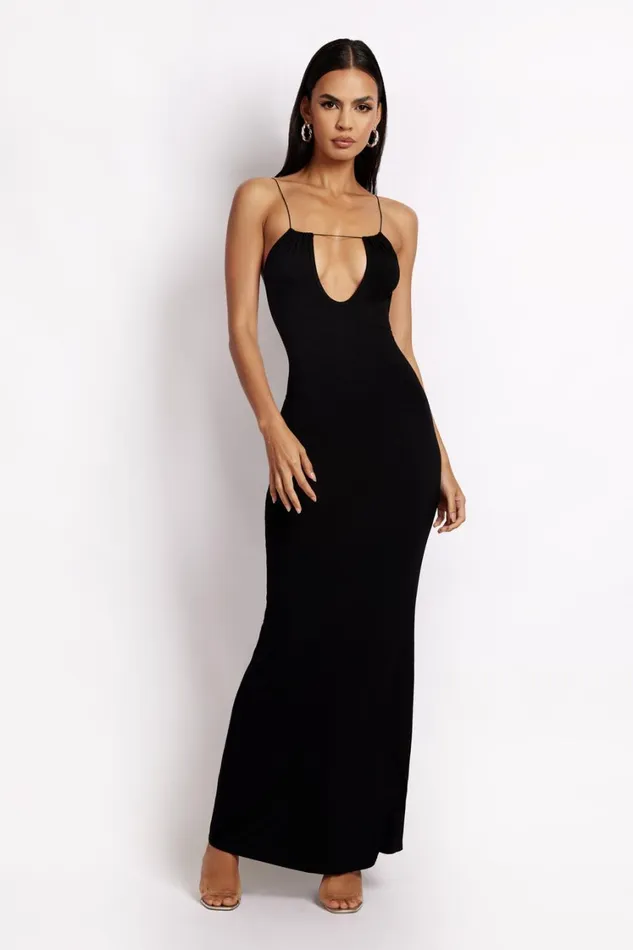 Women Meshki Dresses Kirsty Strappy Circle Cutout Maxi Dress 8211 Black Women Meshki Dresses Kirsty Strappy Circle Cutout Maxi Dress 8211 Black