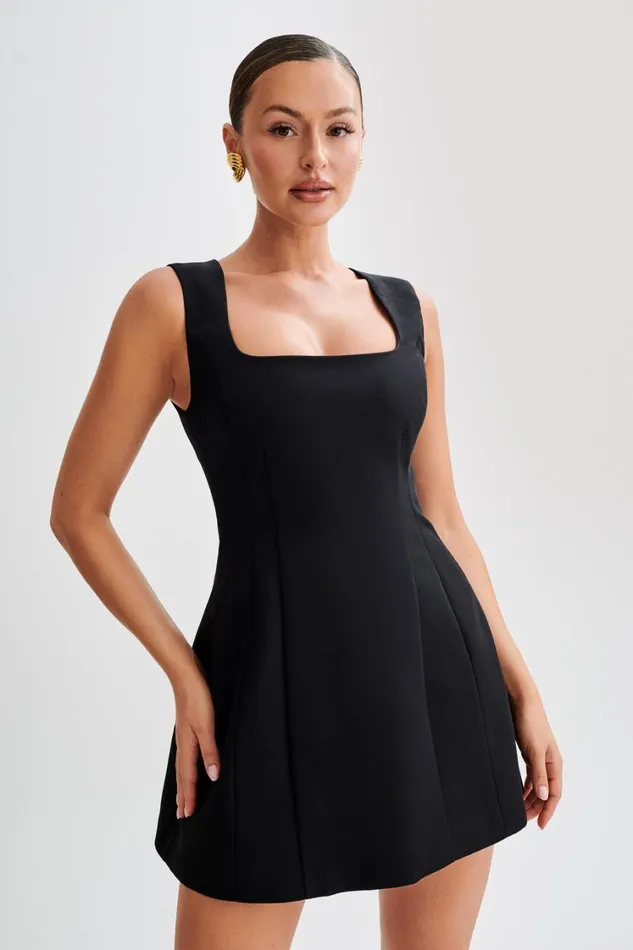 Women Meshki Dresses Lysandre Crepe Mini Dress 8211 Black