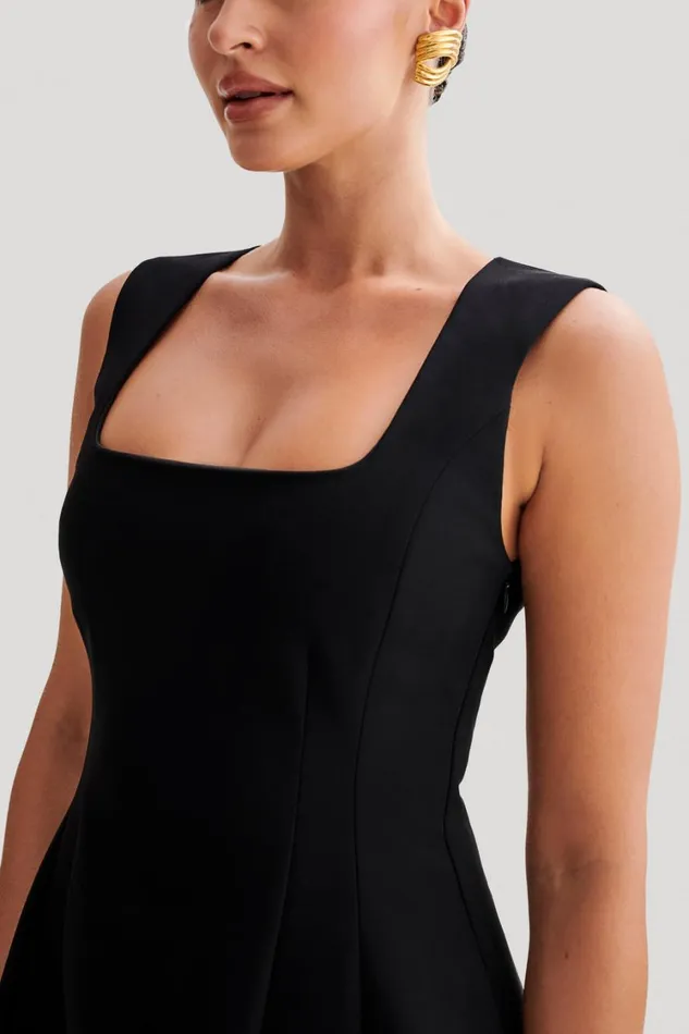 Women Meshki Dresses Lysandre Crepe Mini Dress 8211 Black