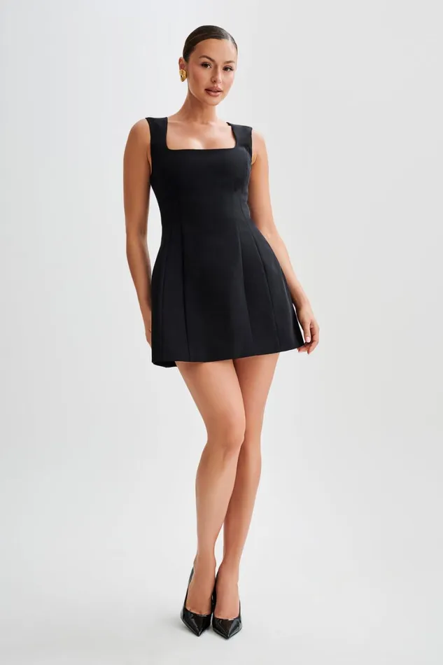 Women Meshki Dresses Lysandre Crepe Mini Dress 8211 Black