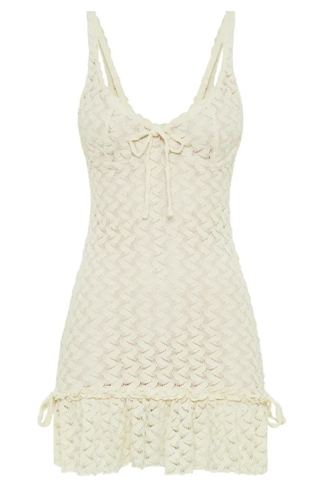 Women Meshki Dresses Marietta Cupped Lace Mini Dress 8211 Ivory