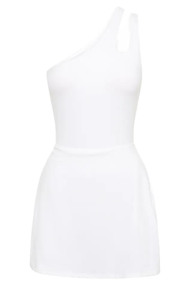 Women Meshki Dresses Maris One Shoulder Mini Dress 8211 White