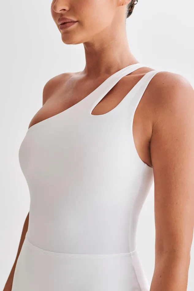Women Meshki Dresses Maris One Shoulder Mini Dress 8211 White