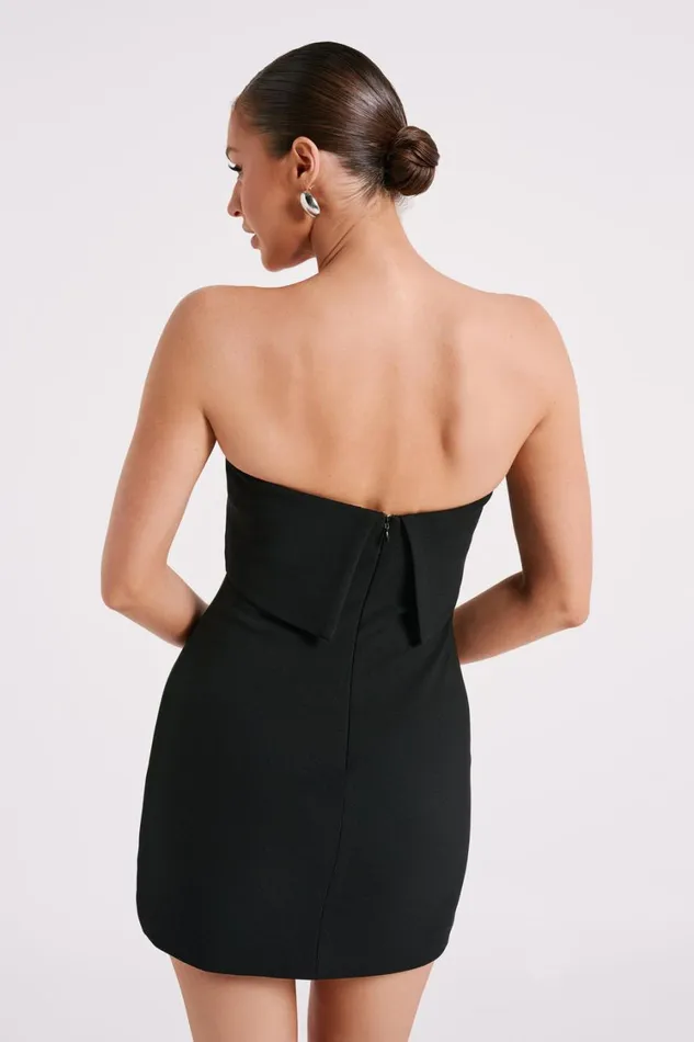 Women Meshki Dresses Mariska Strapless Crepe Mini Dress 8211 Black