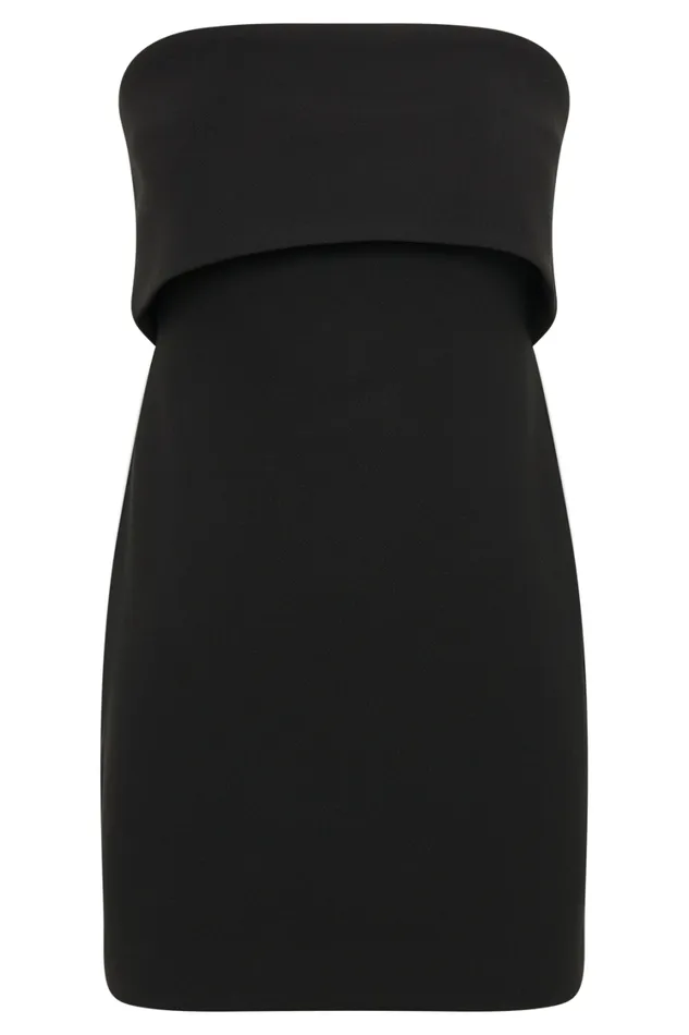 Women Meshki Dresses Mariska Strapless Crepe Mini Dress 8211 Black