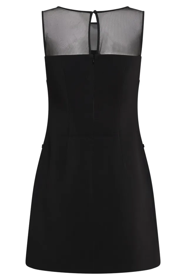 Women Meshki Dresses Posie Suiting Belted Mini Dress 8211 Black