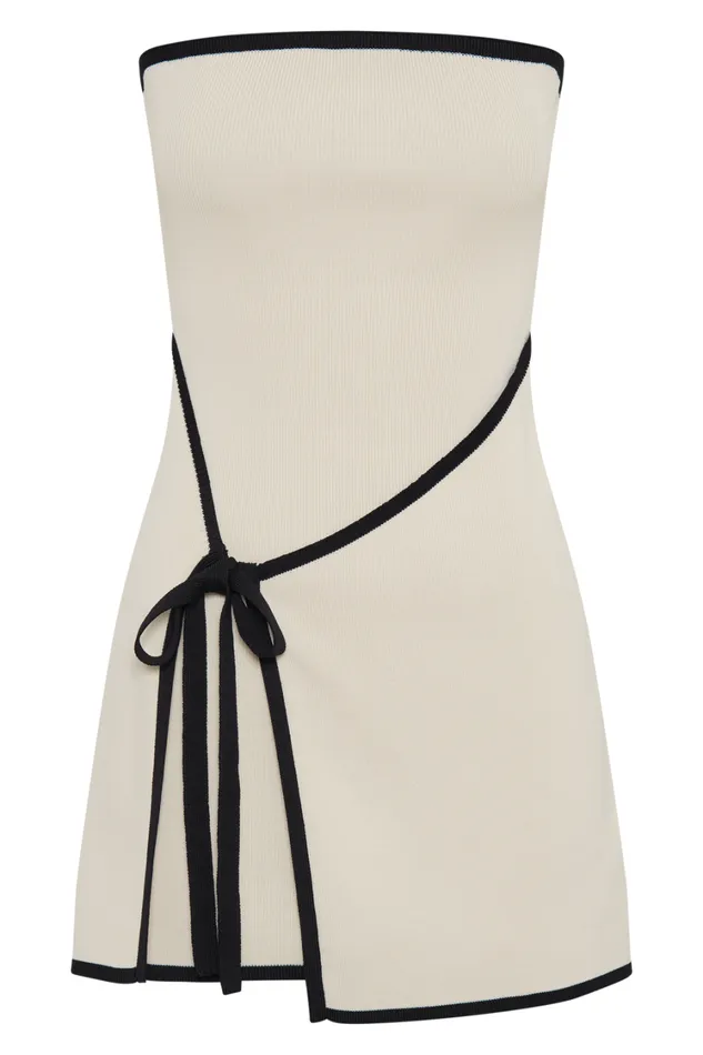 Women Meshki Dresses Rian Strapless Knit Mini Dress 8211 Cream