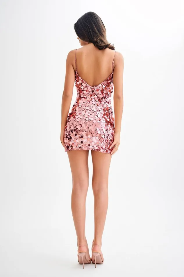 Women Meshki Dresses Romilly Sequin Mini Dress 8211 Candy Pink