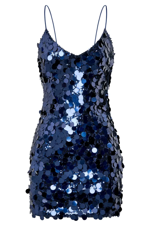 Women Meshki Dresses Romilly Sequin Mini Dress 8211 Midnight Navy