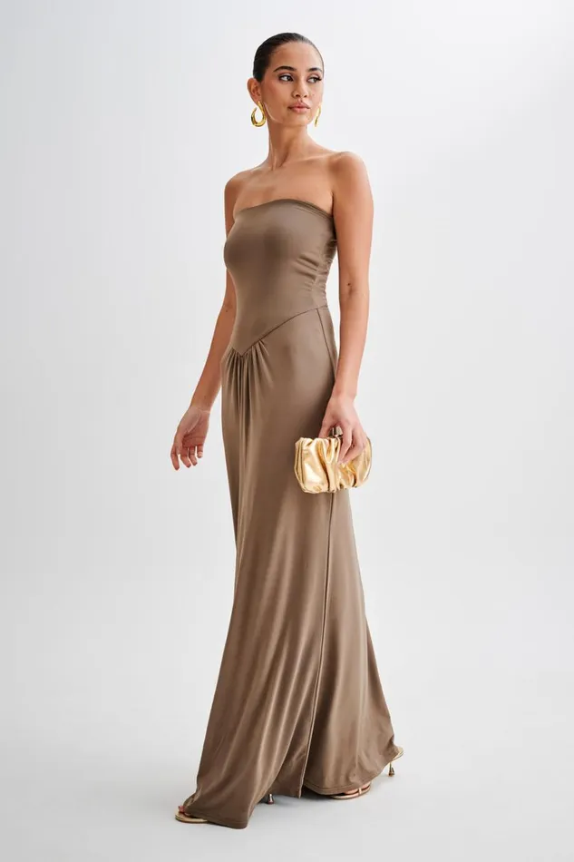 Women Meshki Dresses Ruby Strapless Slinky Maxi Dress 8211 Coco
