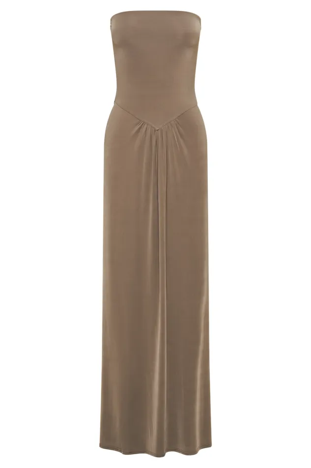 Women Meshki Dresses Ruby Strapless Slinky Maxi Dress 8211 Coco