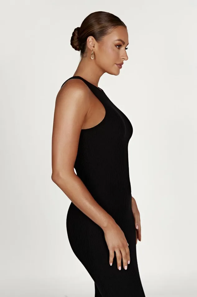 Women Meshki Dresses Sienna Knit Midi Dress 8211 Black Women Meshki Dresses Sienna Knit Midi Dress 8211 Black
