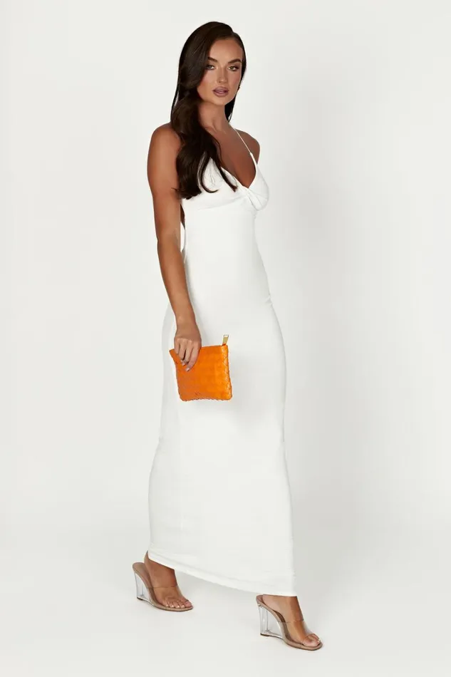 Women Meshki Dresses Sinead Twist Maxi Dress 8211 White