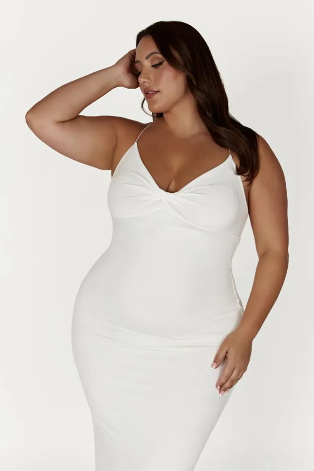 Women Meshki Dresses Sinead Twist Maxi Dress 8211 White