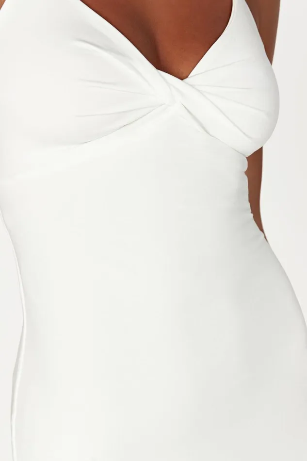 Women Meshki Dresses Sinead Twist Maxi Dress 8211 White
