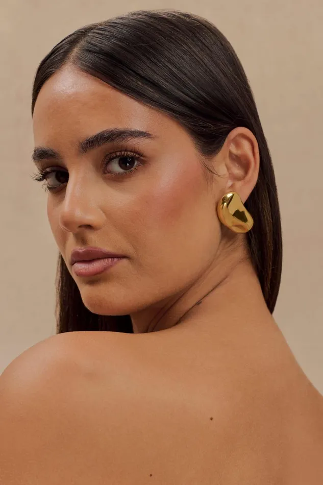 Women Meshki Jewellery Alicia Horizontal Earrings 8211 Gold