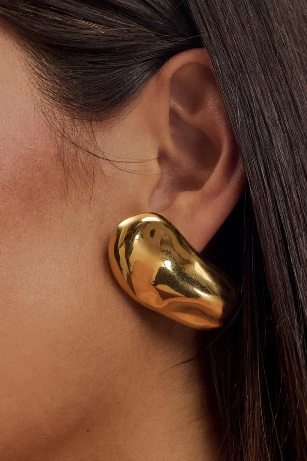 Women Meshki Jewellery Alicia Horizontal Earrings 8211 Gold