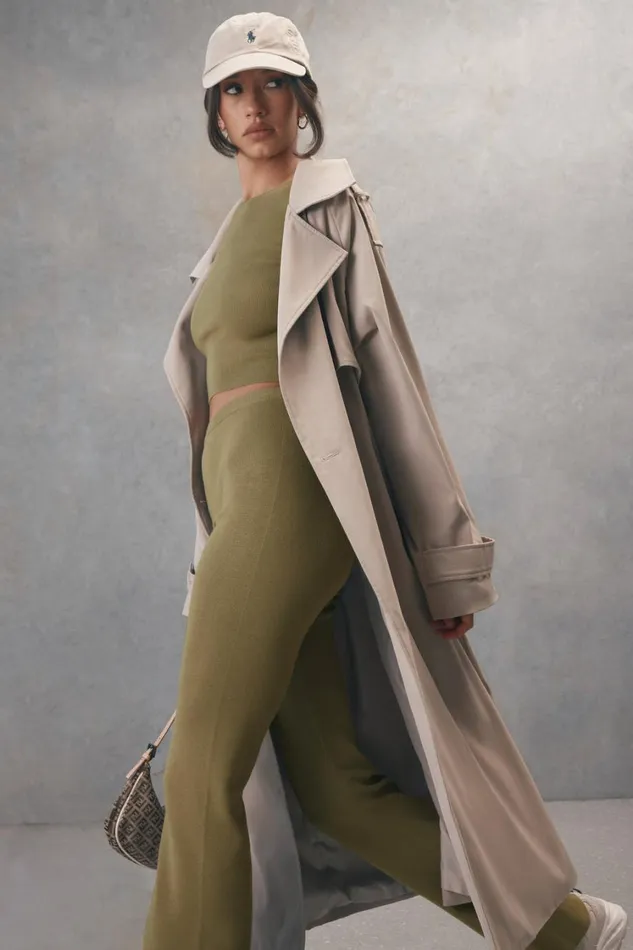 Women Meshki Outerwear Andreas Oversized Trench Coat 8211 Beige
