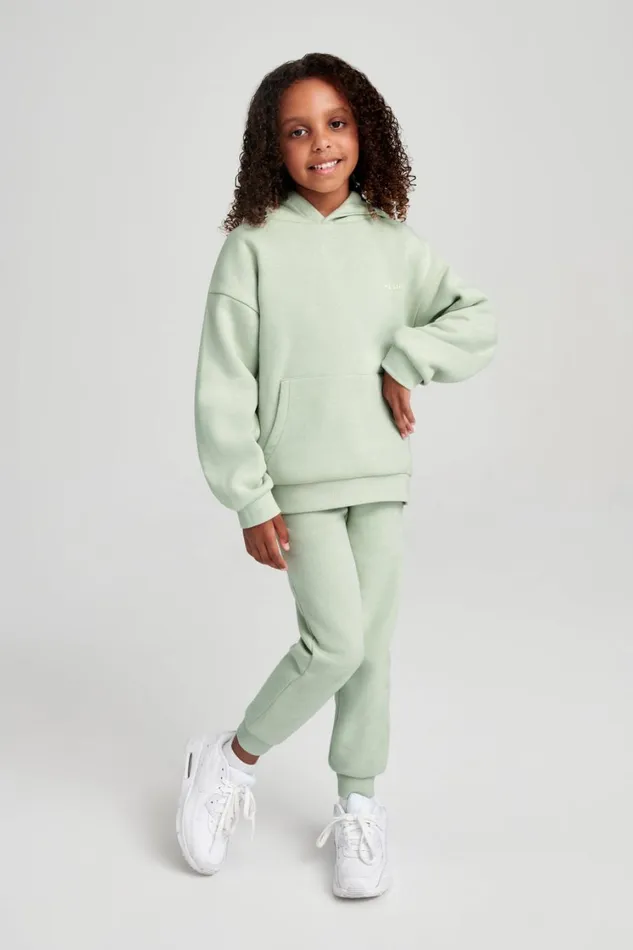 Women Meshki Outerwear Bernie Kids Unisex Hoodie 8211 Light Sage