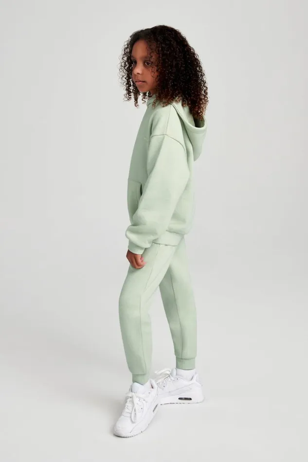 Women Meshki Outerwear Bernie Kids Unisex Hoodie 8211 Light Sage