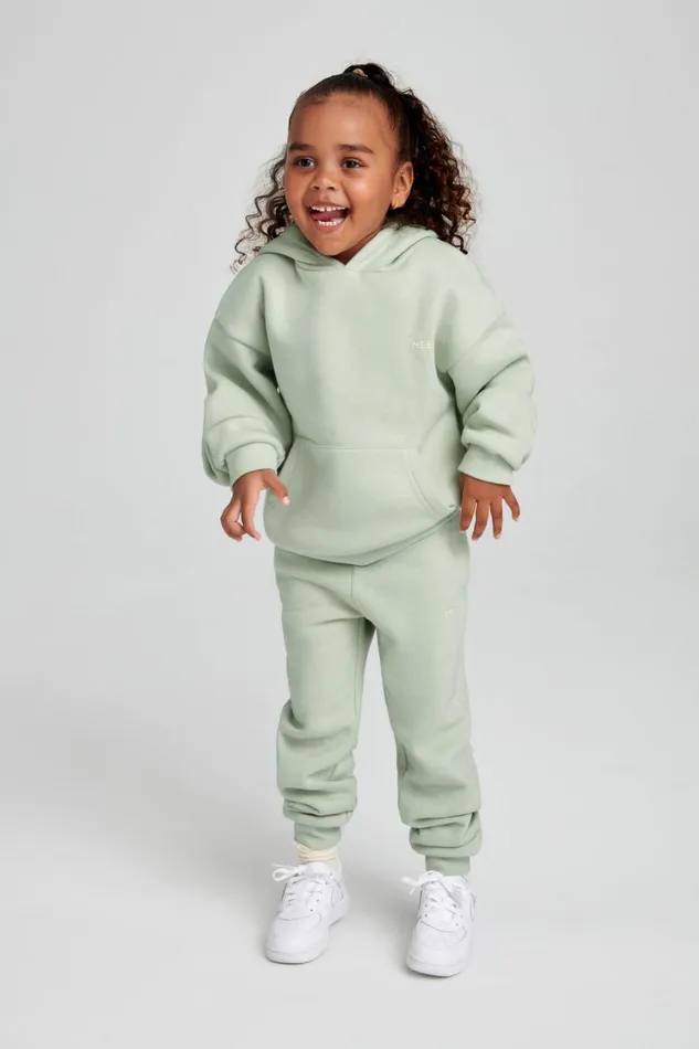 Women Meshki Outerwear Bernie Kids Unisex Hoodie 8211 Light Sage