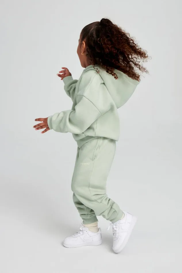Women Meshki Outerwear Bernie Kids Unisex Hoodie 8211 Light Sage