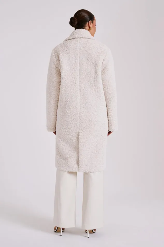 Women Meshki Outerwear Izzy Boucle Coat 8211 Cream