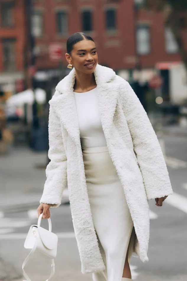 Women Meshki Outerwear Izzy Boucle Coat 8211 Cream
