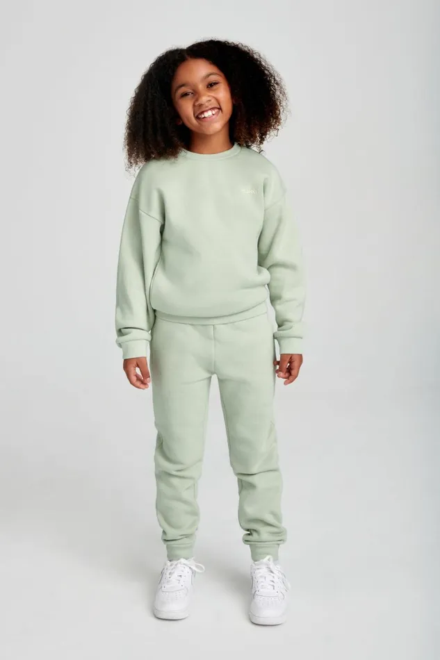 Women Meshki Outerwear Phoenix Kids Unisex Crewneck Jumper 8211 Light Sage