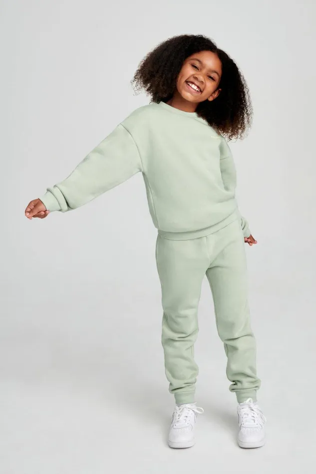 Women Meshki Outerwear Phoenix Kids Unisex Crewneck Jumper 8211 Light Sage