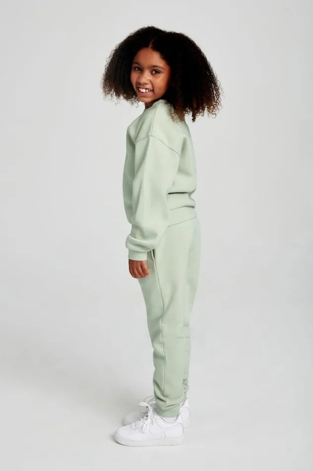 Women Meshki Outerwear Phoenix Kids Unisex Crewneck Jumper 8211 Light Sage