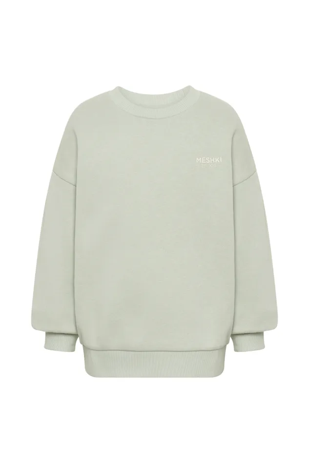 Women Meshki Outerwear Phoenix Kids Unisex Crewneck Jumper 8211 Light Sage