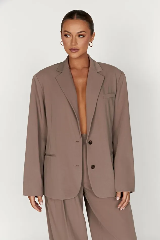 Women Meshki Outerwear Simone Oversized Blazer 8211 Coco