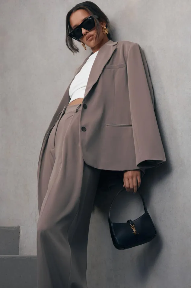 Women Meshki Outerwear Simone Oversized Blazer 8211 Coco