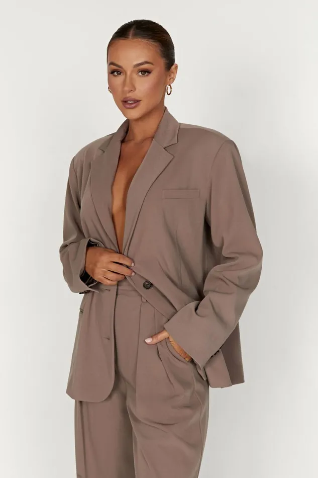 Women Meshki Outerwear Simone Oversized Blazer 8211 Coco
