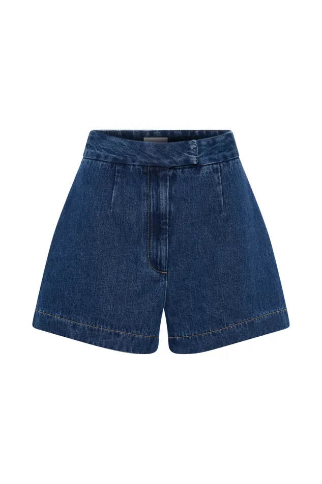 Women Meshki Sets Abel Denim Shorts 8211 Dark Blue