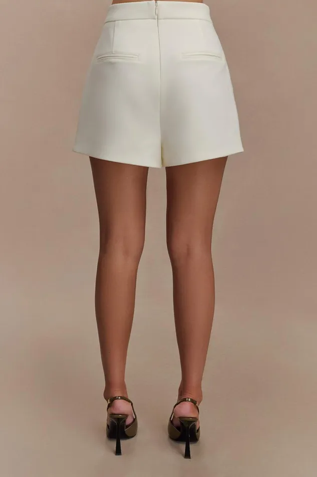 Women Meshki Sets Celene Buckle Skort 8211 Ivory