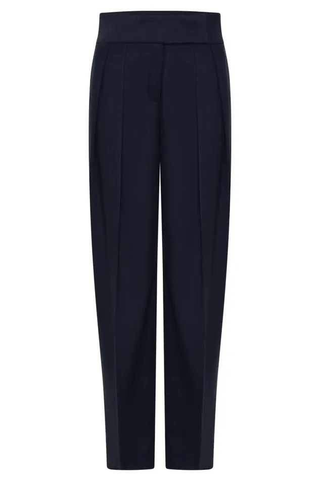 Women Meshki Sets Penelope Pleated High Waisted Pants 8211 Dark Navy