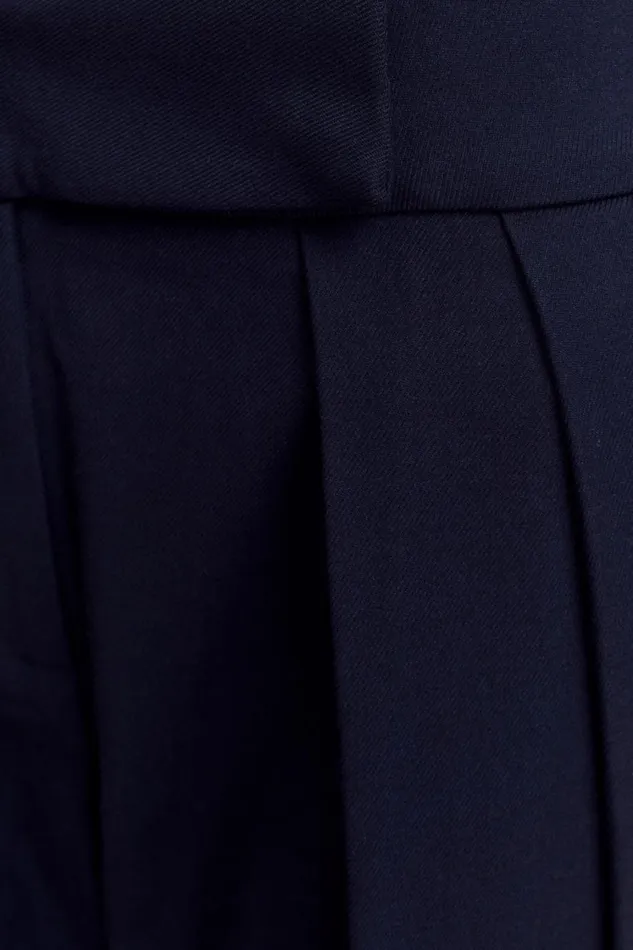 Women Meshki Sets Penelope Pleated High Waisted Pants 8211 Dark Navy