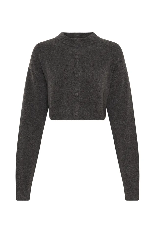Women Meshki Sets Shelby Knit Cardigan 8211 Charcoal Marle