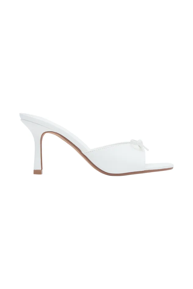 Women Meshki Shoes Sylvia Mule With Bow 8211 Ivory