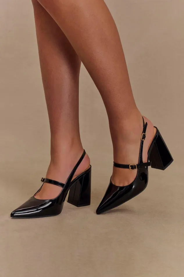 Women Meshki Shoes Valerie Pointed Heels 8211 Black