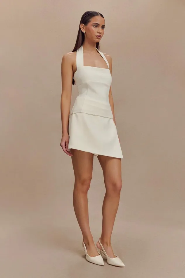 Women Meshki Tops Amelita Suiting Halter Top 8211 Ivory