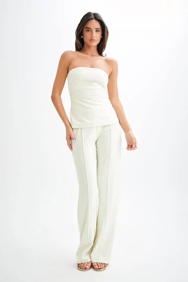 Women Meshki Tops Antonia Strapless Cut Out Top 8211 Ivory