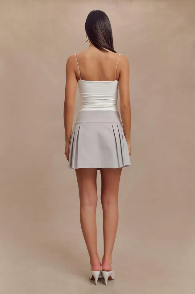 Women Meshki Tops Arya Longline Spaghetti Strap Top 8211 White